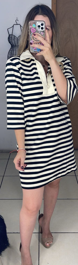 Vestido Black Stripes