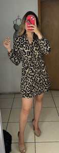 Vestido Leopardo Corto