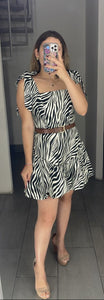 Vestido Zebra Negro